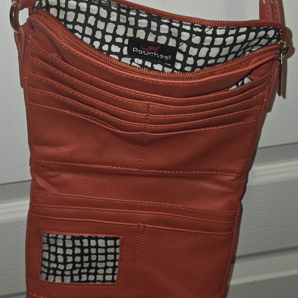 Pouchee Orange Crossbody Bag